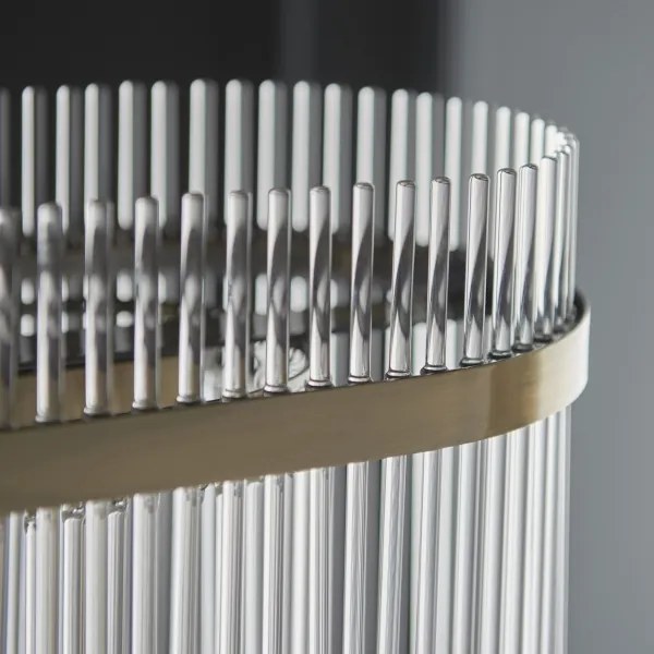 Endon 112573 - Luster na reťazi MARIETTA 4xE14/6W/230V mosadz/číra