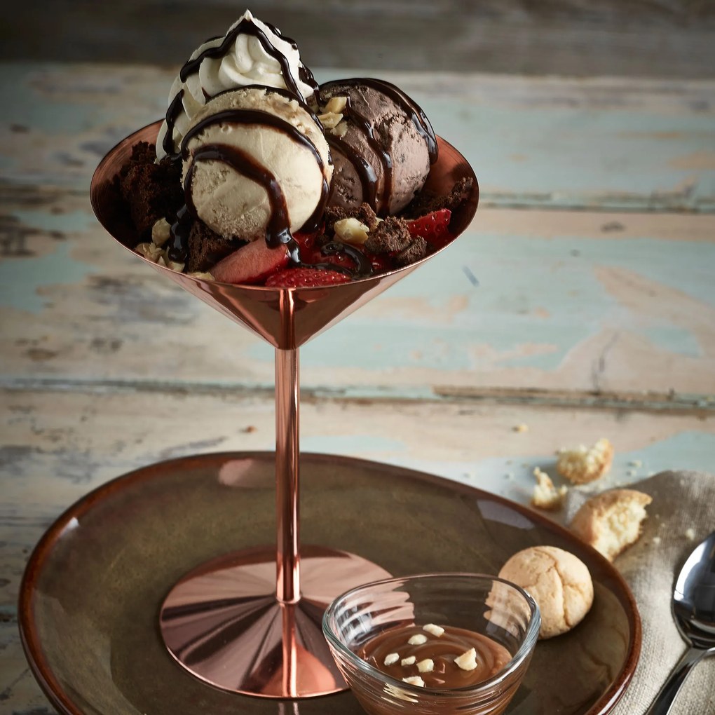 Genware Medený Martini pohár 240ml