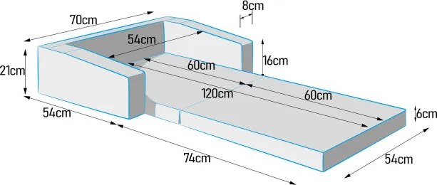 Cestovná postieľka DREAMER ježko