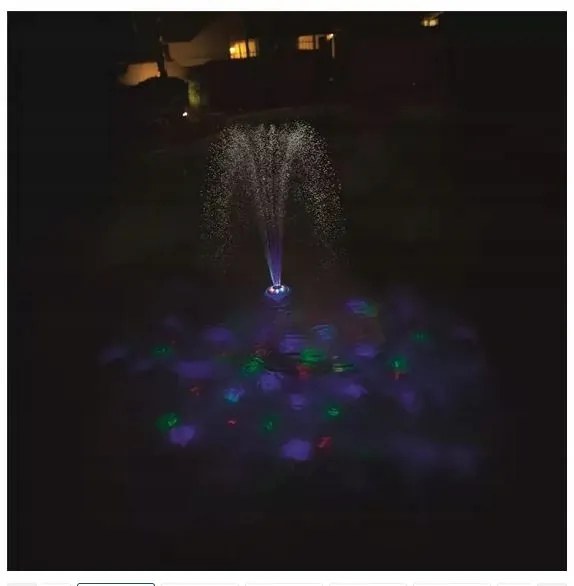 BESTWAY 58493 Plávajúce bazénová fontána s LED osvetlením, 11859