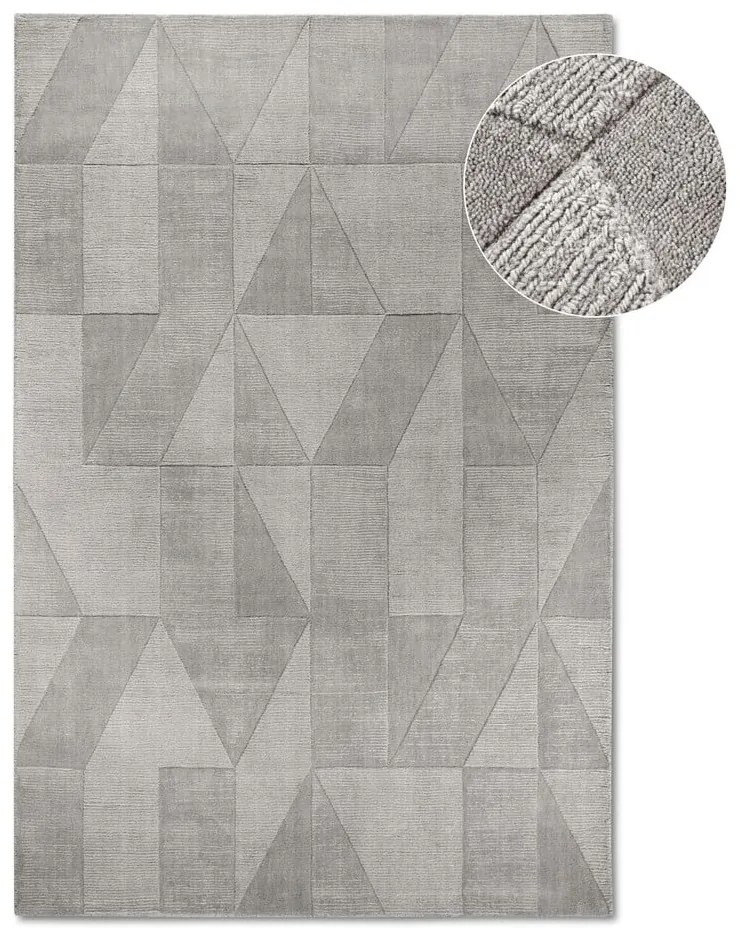 Sivý ručne tkaný vlnený koberec 120x170 cm Ursule – Villeroy&amp;Boch