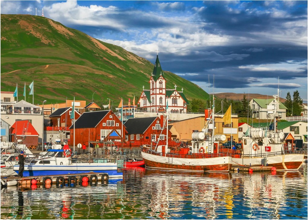 Obraz - Húsavík (70x50 cm)