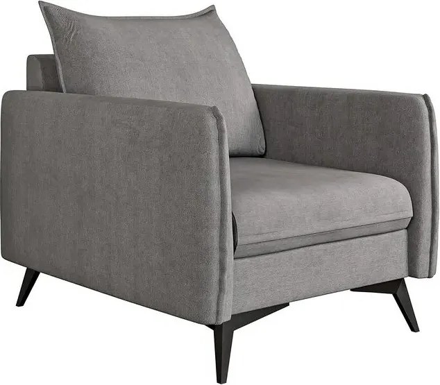 Sivé kreslo Juli Bis – Ropez