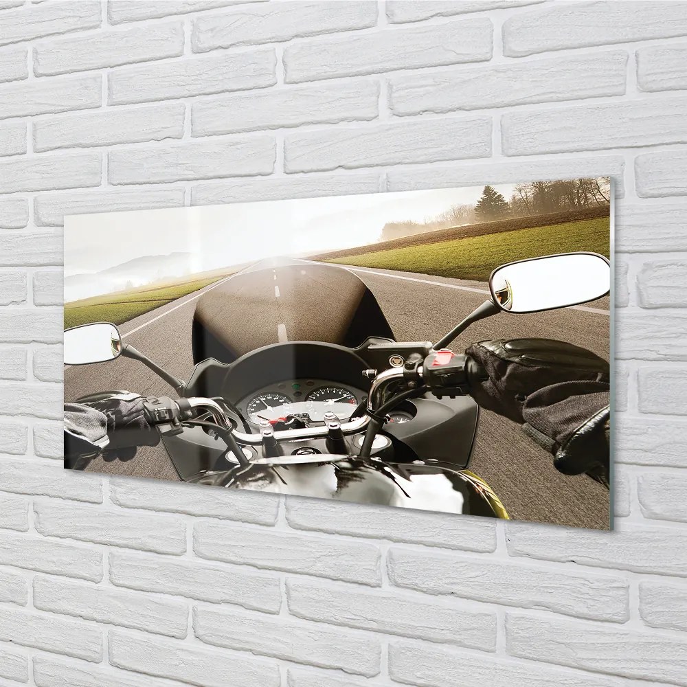 Obraz plexi Motocykla cestného oblohy top 100x50 cm