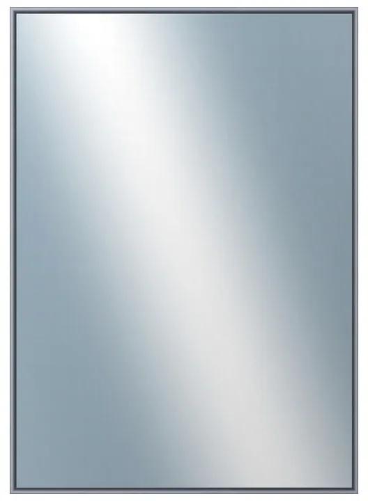 DANTIK - Zrkadlo v rámu, rozmer s rámom 50x70 cm z lišty Hliník platina (7002019)