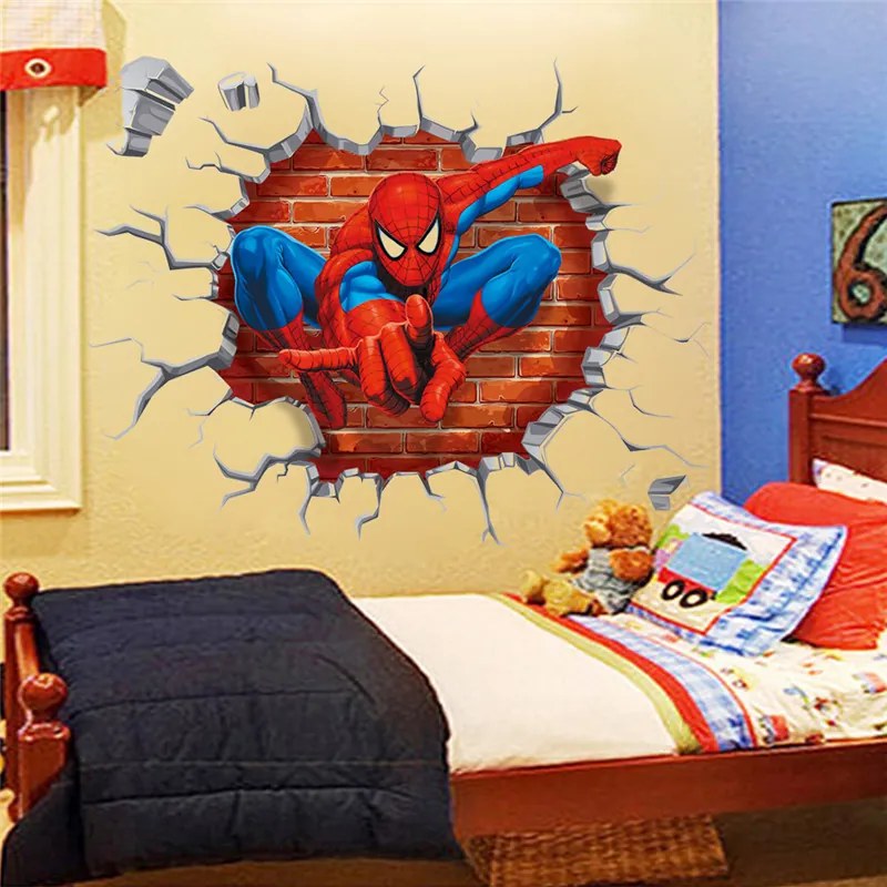Veselá Stena Samolepka na stenu na stenu Spiderman zo steny