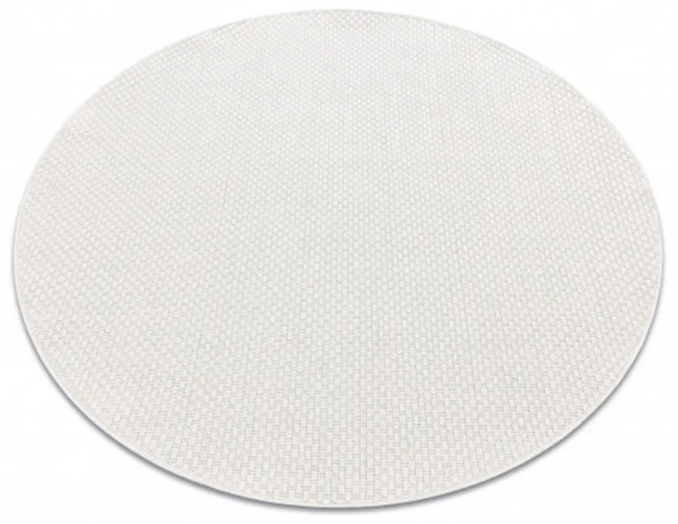 Kusový koberec Decra biely kruh 120cm