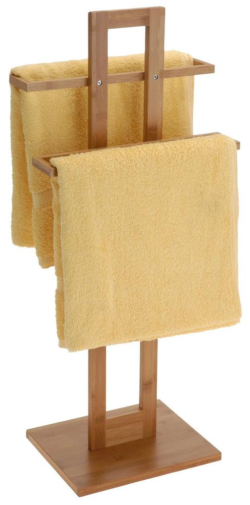 Tutumi, kúpeľňový bambusový vešiak na uteráky 392590, hnedá, HOM-10000