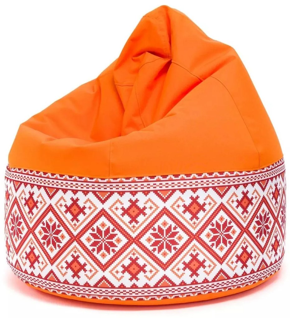 Sedací vak Viper Outdoor Folk – pohodlie s ľudovým štýlom do interiéru aj exteriéru Farba: Folk 1 - M2 modrý