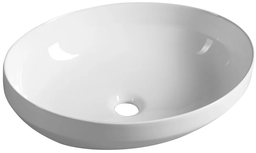 Aqualine Aqualine, Keramické umývadlo na dosku, 50,5x37 cm, biela, 50361