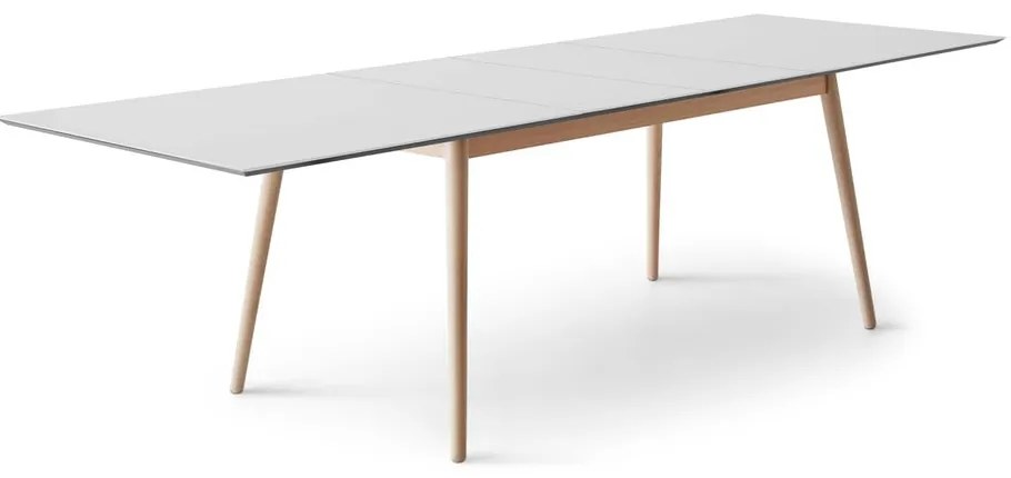 Rozkladací jedálenský stôl s bielou doskou a prídavnou doskou 100x210 cm Meza – Hammel Furniture