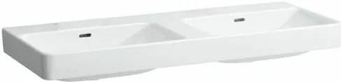 Dvojumývadlo Laufen Pre S 130x46 cm bez otvoru pre batériu H8149680001091