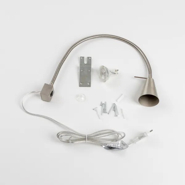 LED lampa s klipom 1xGU10/4,7W/230V matný chróm
