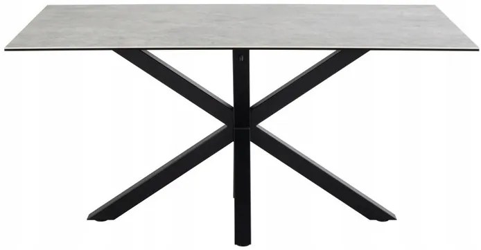 Jedálenský stôl Heaven 160 cm sivý/čierny