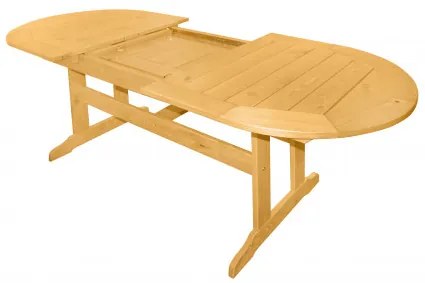 Doppler DOVER - záhradný drevený rozkladací stôl zo severskej borovice 160/210 x 90 x 74 cm