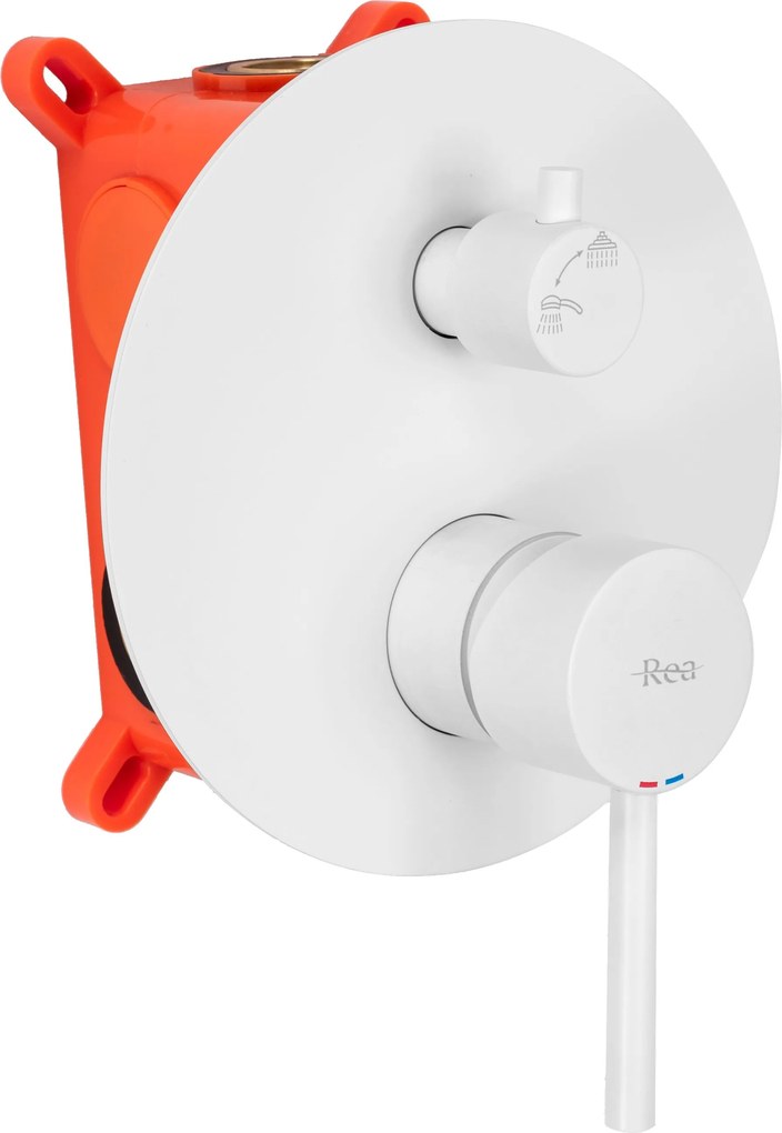 Rea Lungo, podomietková sprchová sada + BOX, biela, REA-P8540