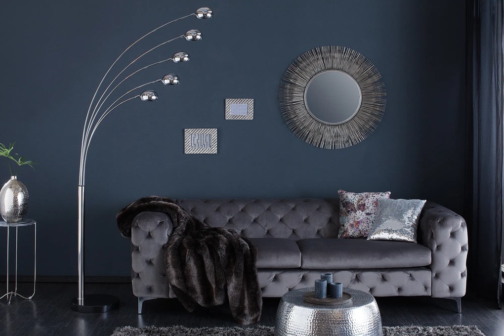 Stojacia lampa Five Lights chróm