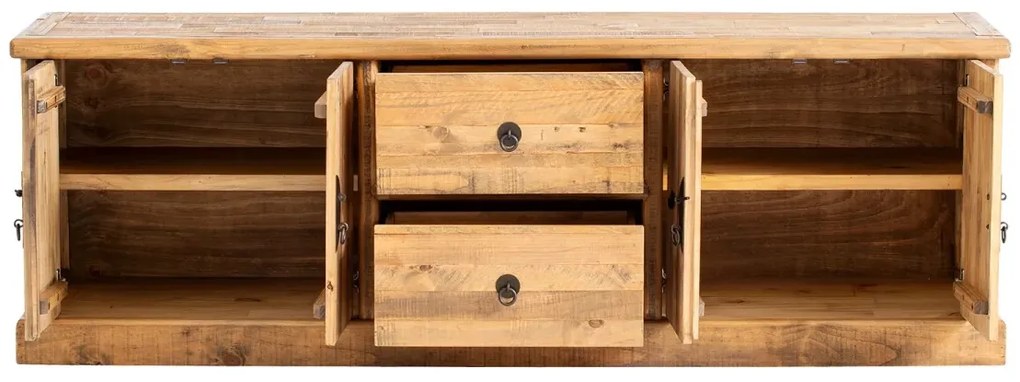 furniture-nabytek.cz - Masívny TV stolík Laredo z borovice, lakovaný, prírodná farba