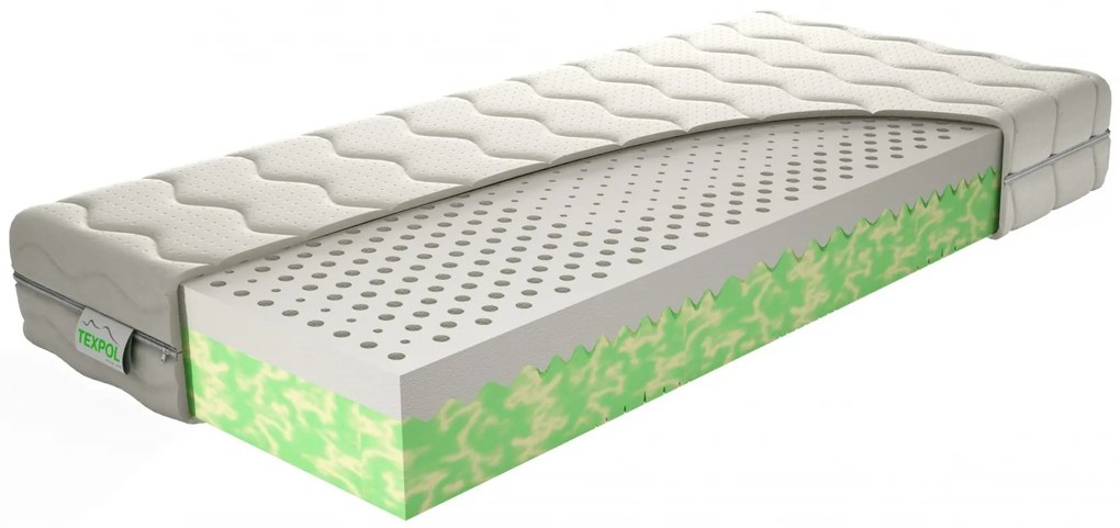 Texpol ORION - luxusný matrac s latexovou doskou 100 x 220 cm, snímateľný poťah