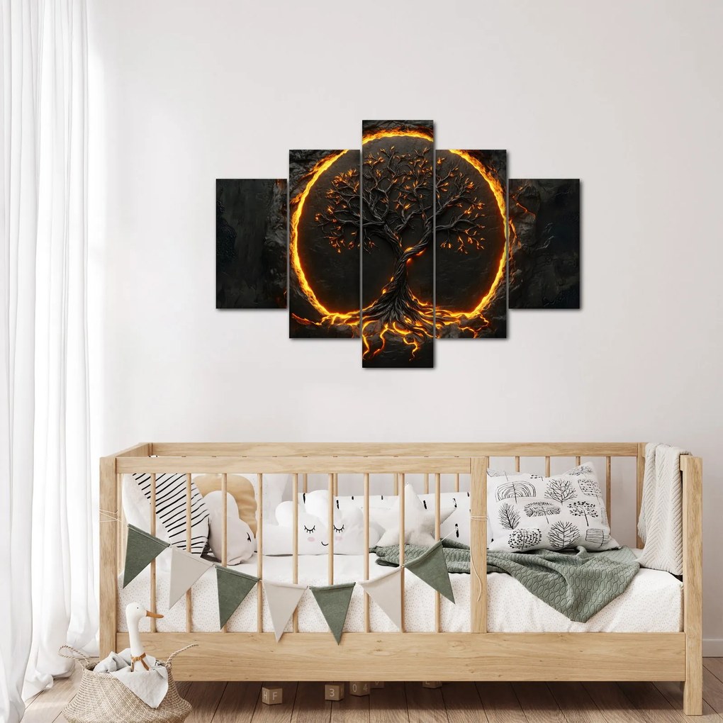 Obraz – Strom života v láve II. (150x105 cm)