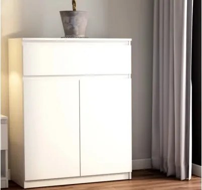 Skrinka so zásuvkou Carlos, biela, 80 cm%