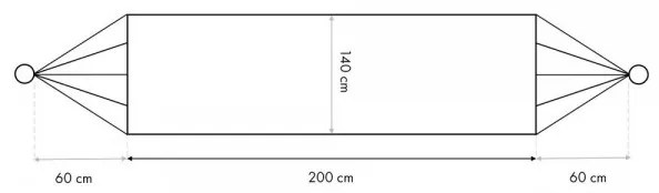 Hamaka Mariana 320 x 140 cm