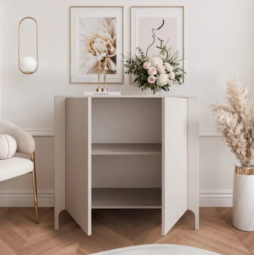Moderná komoda MARCIUS 103cm kašmír