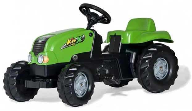 Šlapací traktor s vlečkou Rolly Toys 012169 zelený