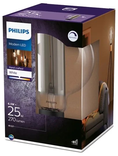 LED Stmievateľná žiarovka Philips E27/6,5W/230V 3000K