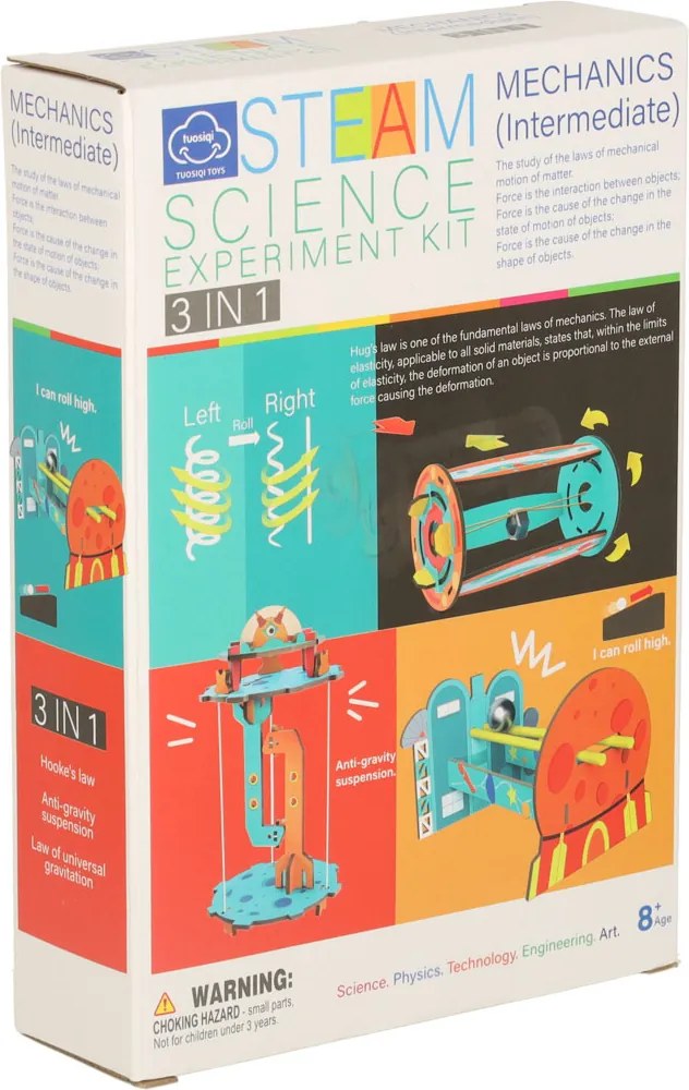 KIK Vzdelávacia súprava na vedecké experimenty DIY mechanika a gravitácia 3v1