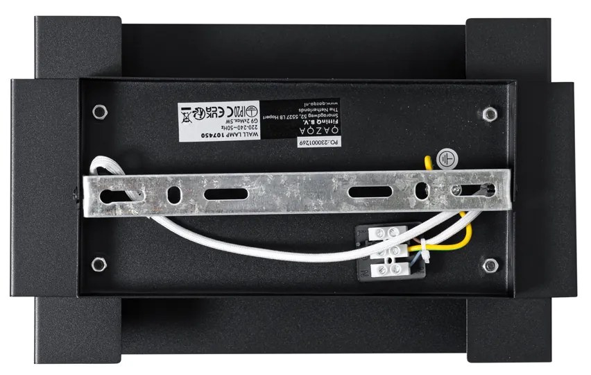 Priemyselná nástenná lampa čierna 2-svetlá - Coen