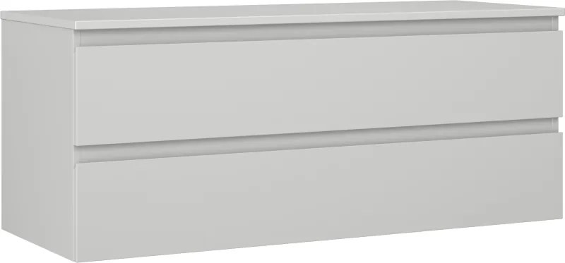 Mexen Orio, kúpeľňová skrinka 120 cm s hornou časťou, 2 zásuvky, šedá mantá, 91A10-12047-2-BFFC62