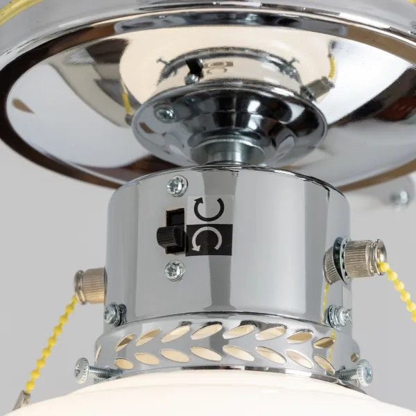 ZEVENTI - Stropný ventilátor NAVAGIO 1xE27/60W/230V čierna/biela