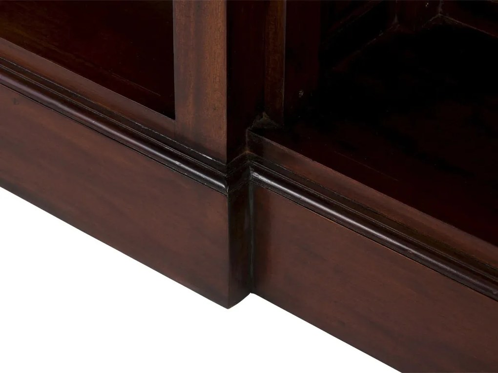 furniture-nabytek.cz - Masivní knihovna Cambridge I z mahagonu, lakovaná, hnědá – 168×34×210 cm