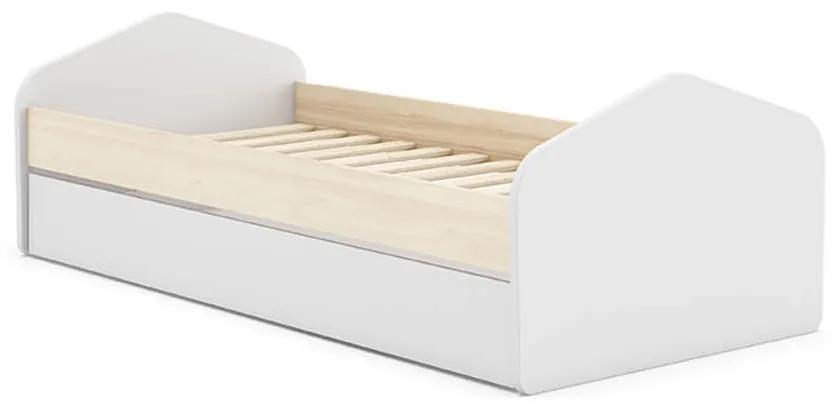 Detská posteľ niafana s úložným priestorom 90 x 190 cm biela MUZZA