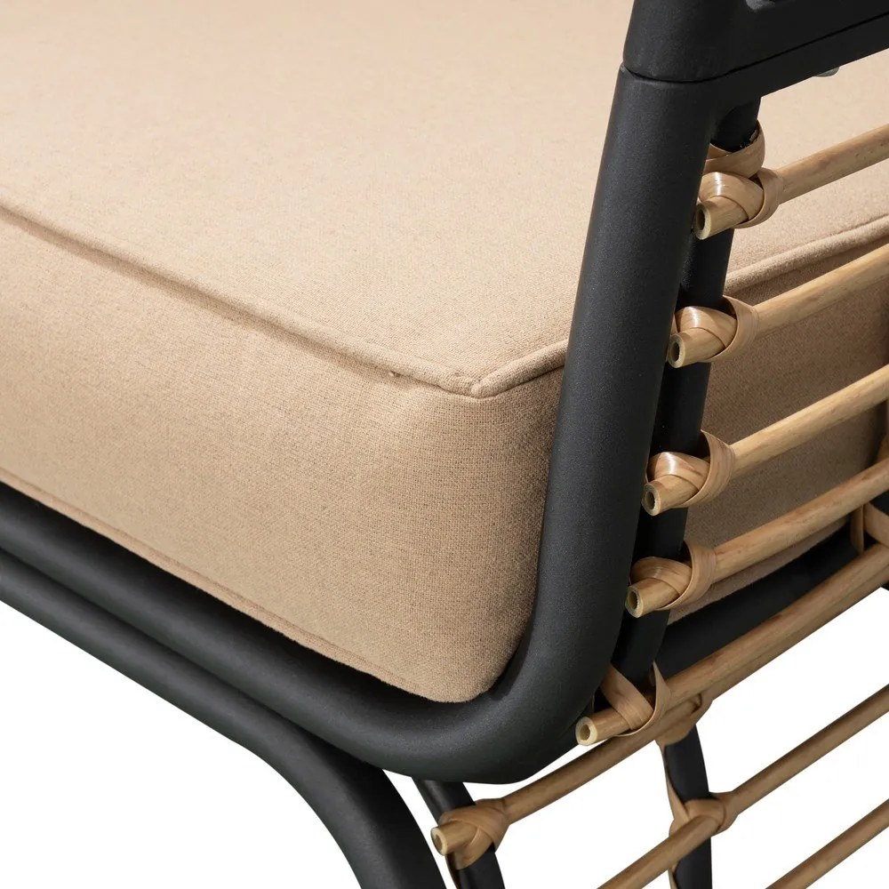 Béžové kovové záhradné kreslo Paros – Garden Pleasure