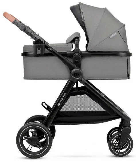 KINDERKRAFT - Kombinovaný kočík 3v1 ESME Moonlight grey + autosedačka MINK PRO