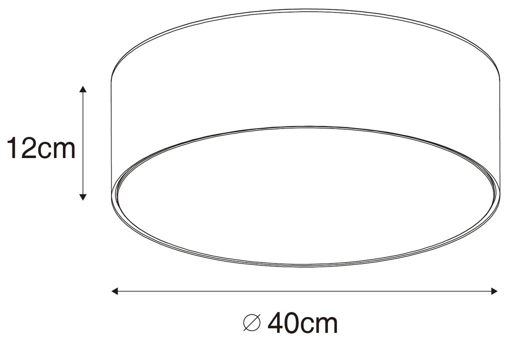 Inteligentné stropné svietidlo okrové 40 cm vrátane 2 Wifi A60 - Drum