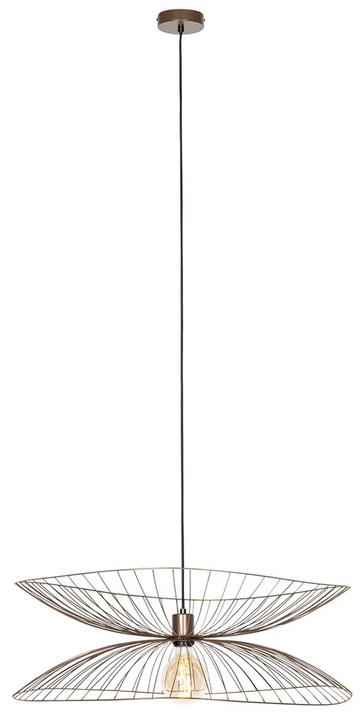 Dizajnové závesné svietidlo bronzové 66 cm - Pua