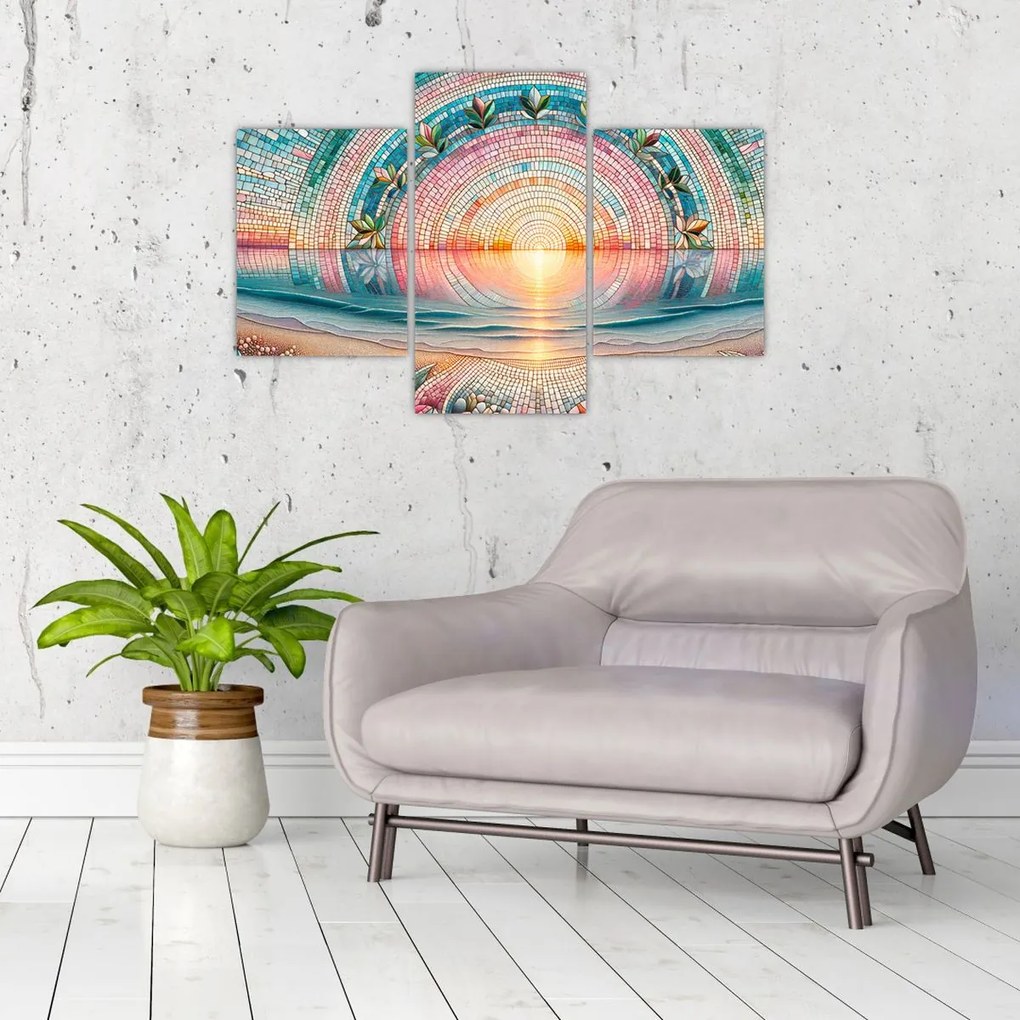 Obraz – Mozaika zapadajúceho slnka (90x60 cm)
