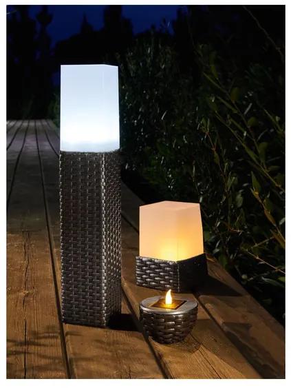 LIVARNO LUX® LED solárne svietidlo / Stolná lampa vo vzhľade ratanu  (tmavohnedá, svietidlo), hnedá (100322567) | BIANO