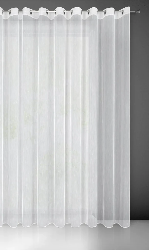 ZÁCLONA NA KRÚŽKOCH PILAR 350X250 CM BIELA