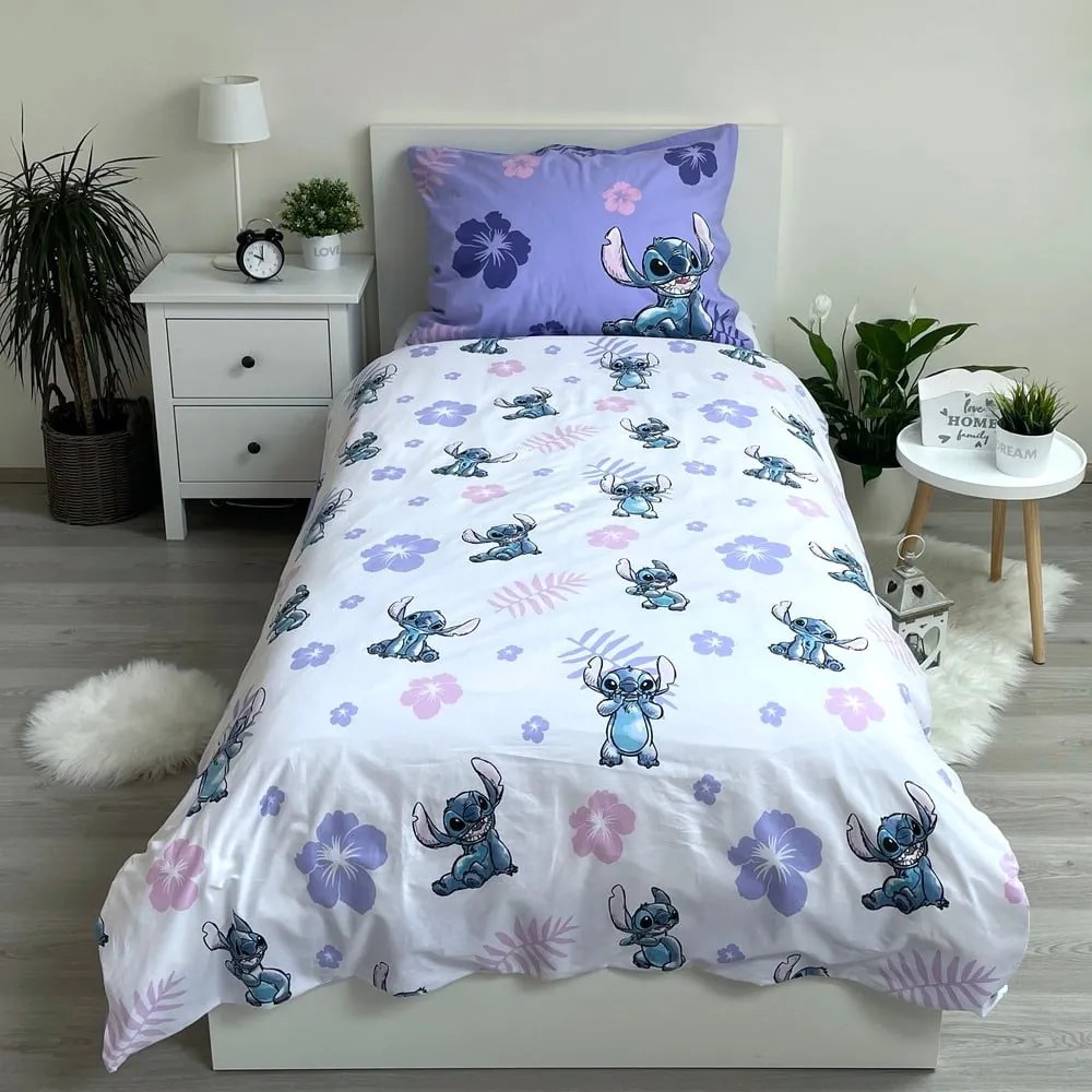 Bavlnené detské obliečky na jednolôžko 140x200 cm Lilo and Stitch - Jerry Fabrics