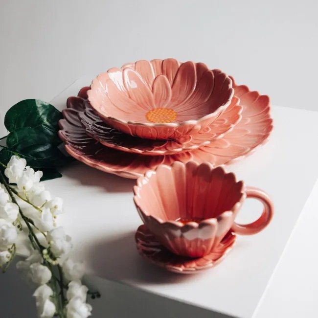 Dezertný tanier RASSET ružový 766312