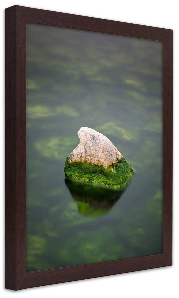 Gario Plagát Kameň vo vode Farba rámu: Bez rámu, Rozmery: 30 x 45 cm