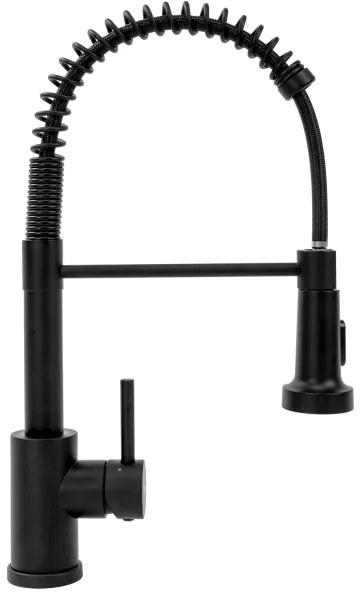 REA-B4820 - Drezová batéria s výsuvnou sprchou COLIN 42,5 cm čierna