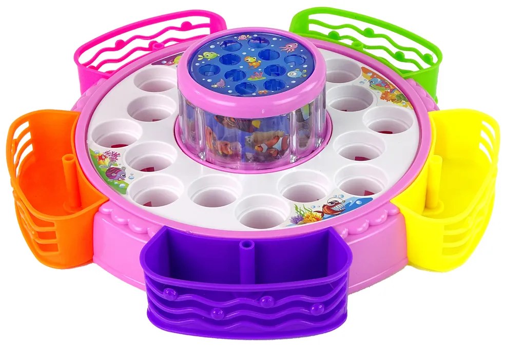 LEAN TOYS Rybolov ružový - arkádová hra
