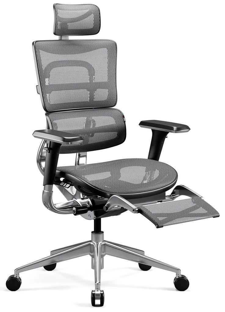 Kancelárska ergonomická stolička Diablo V-Master, čierno-šedá