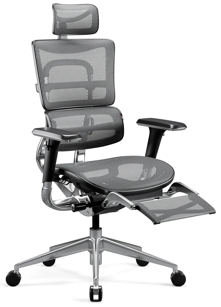 Kancelárska ergonomická stolička Diablo V-Master, čierno-šedá
