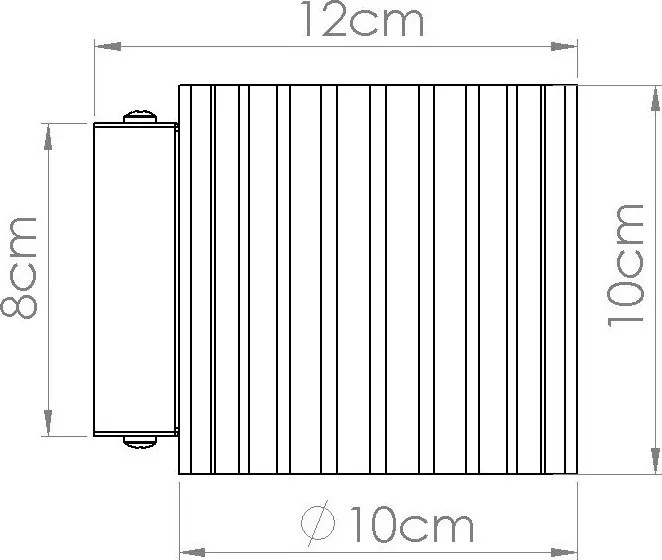Krémové nástenné svietidlo ø 10 cm Zora – Sollux